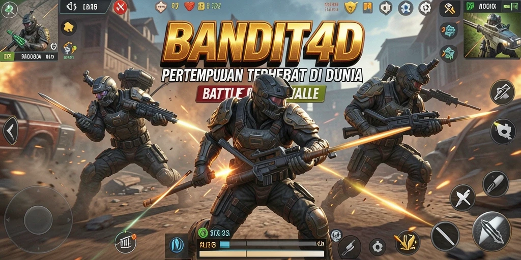 Tampilan seru pertandingan Battle Royale di BANDIT4D.