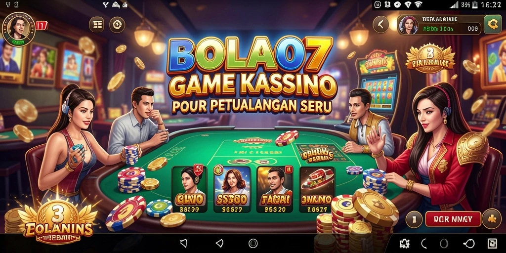 Screenshot gameplay BOLA07 menampilkan keseruan permainan Kasino.