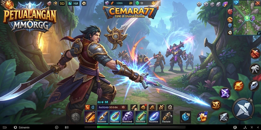 Tampilan menarik dari gameplay CEMARA77 yang penuh aksi.