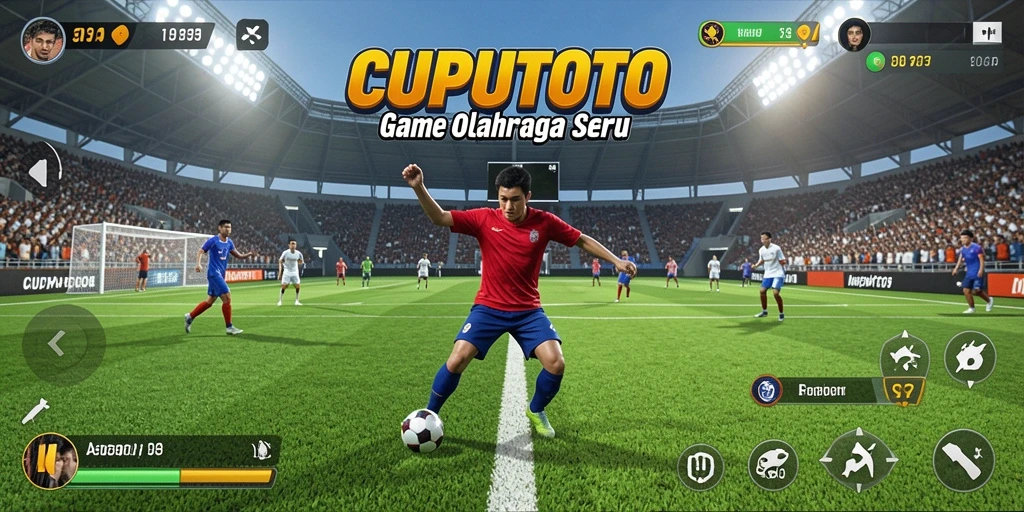 Screenshot CUPUTOTO menampilkan aksi olahraga yang mendebarkan.