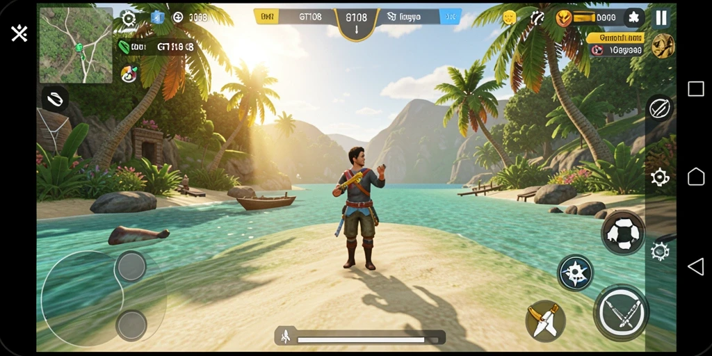 Screenshot GT108 menunjukkan gameplay santai yang menarik.