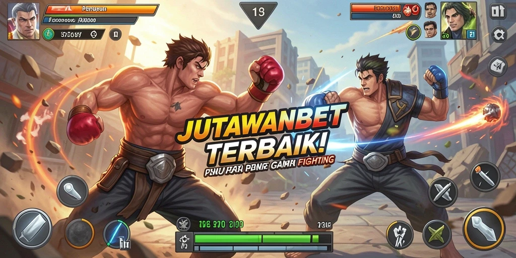 Screenshot gameplay JUTAWANBET yang menampilkan aksi pertarungan seru.