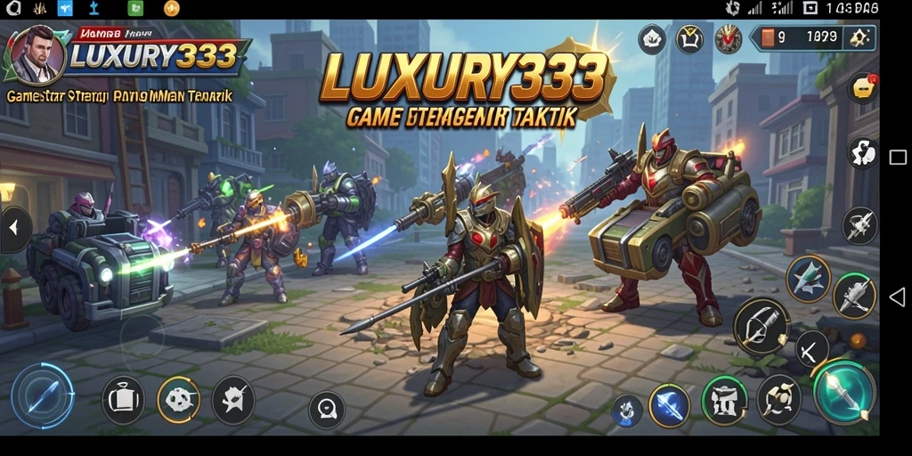 Screenshot gameplay LUXURY333 menunjukkan aksi strategis yang mendebarkan.